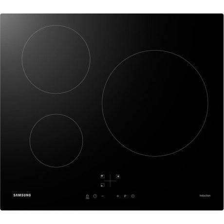 Plaque de cuisson induction - SAMSUNG - 3 zones - L59 x P57 cm - NZ63M3NM1BB/UR - 7200 W - Revetement verre - Noir
