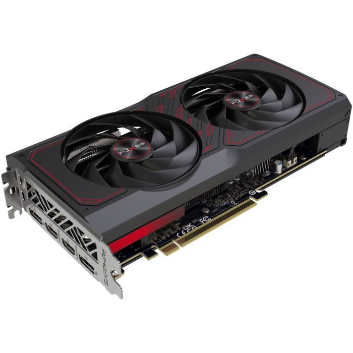 SAPPHIRE - Carte graphique - PULSE AMD RADEON RX 7600 XT GAMING OC 16GB GDDR6 DUAL HDMI