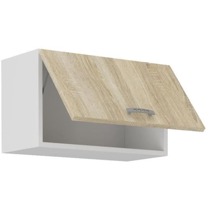 SARA Meuble hotte - Décor chęne sonoma - L60 x P31 x H71,5 cm
