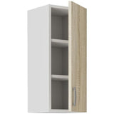 SARA Meuble haut - 1 porte - Décor chene sonoma - L30 x P31 x H71,5 cm