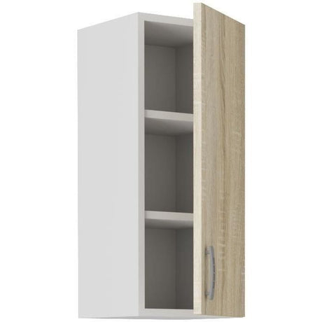 SARA Meuble haut - 1 porte - Décor chene sonoma - L30 x P31 x H71,5 cm