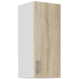 SARA Meuble haut - 1 porte - Décor chene sonoma - L30 x P31 x H71,5 cm