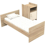 Lit combiné - 120 x 60 cm - Evolutif en 90 x 190 cm - CHARLIE - SAUTHON - Creme