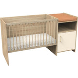 Lit combiné - 120 x 60 cm - Evolutif en 90 x 190 cm - CHARLIE - SAUTHON - Creme