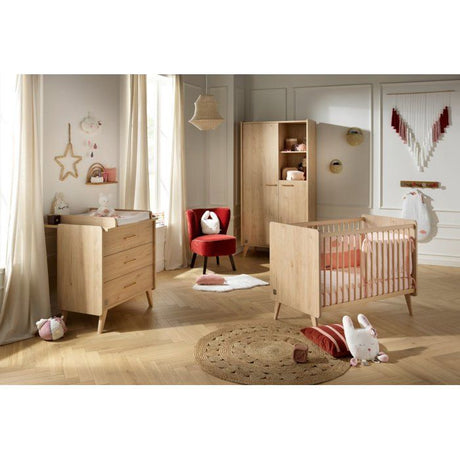 Commode a langer - SAUTHON - Arty - 3 tiroirs - Chene Suave