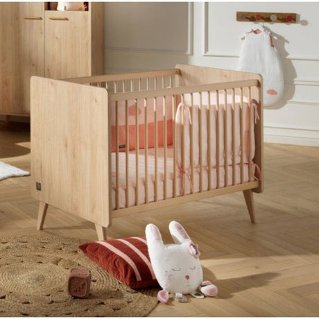 Lit bébé - 120 x 60 cm - Matelas inclus - Arty - Chene Suave/Hetre - SAUTHON