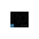 Table de cuisson induction SAUTER - 3 zones - 7200W - L60 x P52 cm - SPI5361B - Revetement verre - Noir
