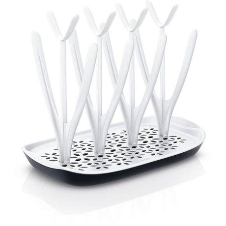Egouttoir a biberons et tétines - PHILIPS AVENT - Bac d'égouttement amovible - Blanc/Gris