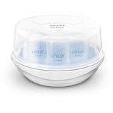 Stérilisateur micro-ondes - PHILIPS AVENT - Vapeur rapide - Bleu/Blanc - Stérilise en 2 min - Design compact