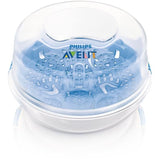 Stérilisateur micro-ondes - PHILIPS AVENT - Vapeur rapide - Bleu/Blanc - Stérilise en 2 min - Design compact