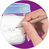 Pots de conservation - PHILIPS AVENT - Lait maternel - 10 pots 180ml + 2 adaptateurs