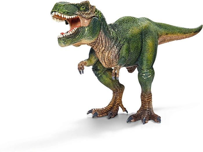 Figurine T-Rex vert, Tyrannosaure Rex avec mâchoire mobile, jouet dinosaure pour enfants, des 4 ans, Schleich 14525 DINOSAURS