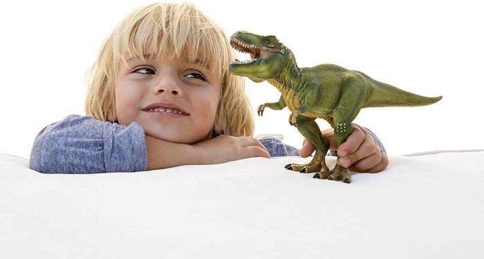Figurine T-Rex vert, Tyrannosaure Rex avec mâchoire mobile, jouet dinosaure pour enfants, des 4 ans, Schleich 14525 DINOSAURS
