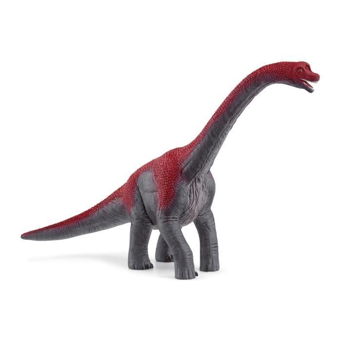 Figurine Brachiosaure, rouge avec détails réalistes, pour enfants des 4 ans, SCHLEICH 15044 Dinosaurs