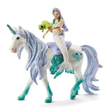 Figurine Sirene sur licorne de mer, Schleich 70594 Bayala, 4 pieces, Des 5 ans