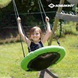 Balançoire - SCHILDKRÖT - Nid d'oiseau 60cm - Plastique tressé - Tubes en acier - Réglable 70-150cm