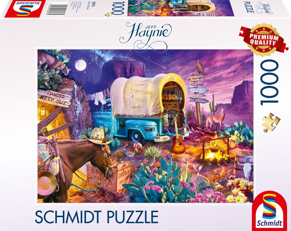 Puzzle - SCHMIDT SPIELE - Camping romantique au Far West - 1000 pieces - Des 12 ans