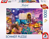 Puzzle - SCHMIDT SPIELE - Camping romantique au Far West - 1000 pieces - Des 12 ans