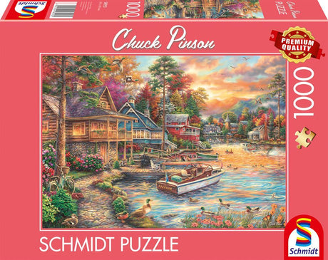 Puzzle 1000 pieces - SCHMIDT - Chuck Pinson - Paysage en Or du Soir - Multicolore - Pour Adultes