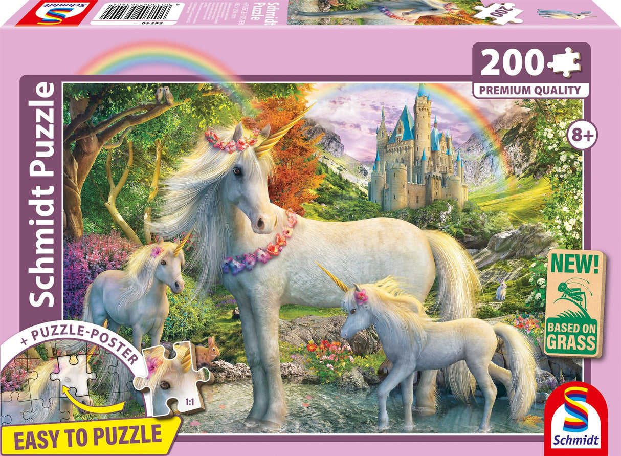 Puzzle - SCHMIDT SPIELE - La licorne et ses poulains - 200 pieces - Des 8 ans