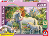 Puzzle - SCHMIDT SPIELE - La licorne et ses poulains - 200 pieces - Des 8 ans