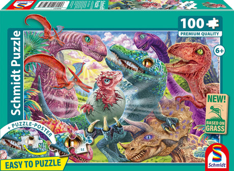 Puzzle - SCHMIDT SPIELE - Petit dino, grandes aventures - 100 pieces - Des 6 ans