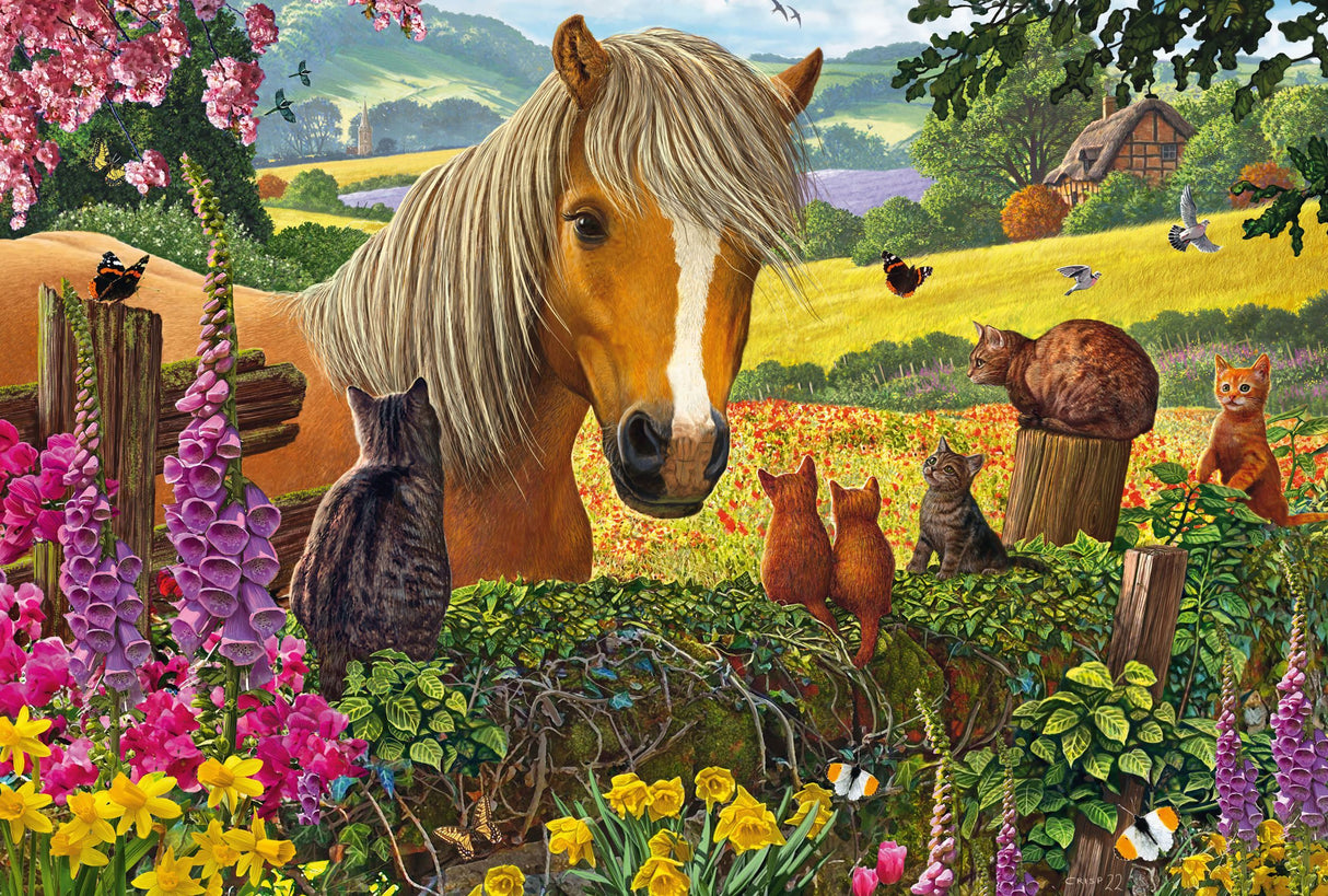 Puzzle - SCHMIDT SPIELE - Mignons visiteurs dans la prairie - 150 pieces - Des 7 ans