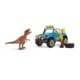 Coffret Voiture tout-terrain avec avant-poste Dino, jouet dinosaure pour enfants, des 4 ans, Schleich 41464 DINOSAURS