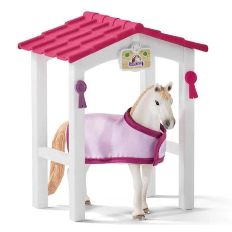 Box avec jument Lusitanienne, coffret figurines schleich 42368 HORSE CLUB, avec 12 éléments dont 1 cheval schleich inclus, des 5 ans