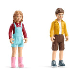Cabane aventure dans les arbres, coffret de 60 pieces détaillées avec balançoire, 2 figurines d'enfant et figurines d'animaux,