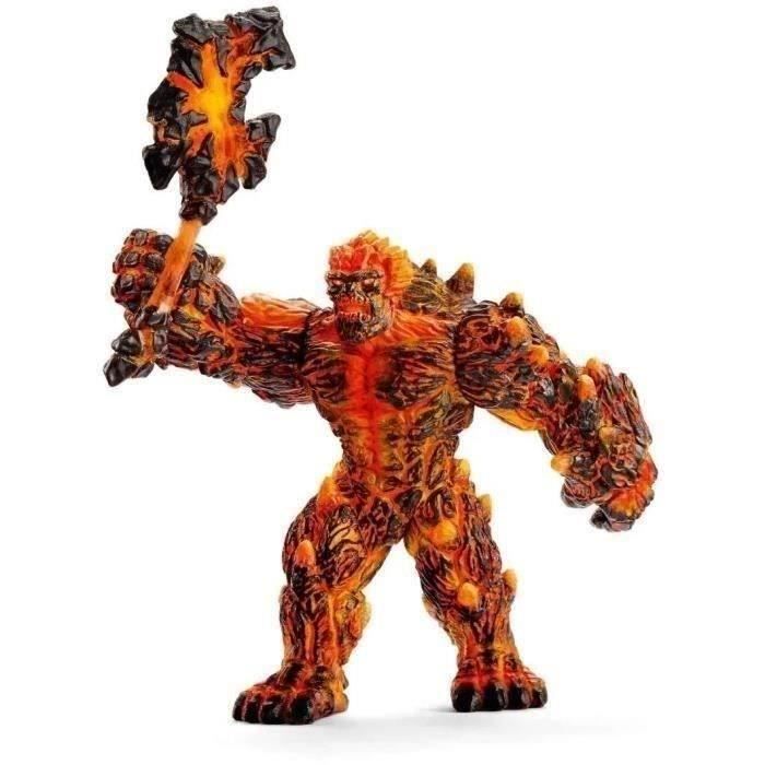 Golem de lave avec arme, Schleich 42447 Eldrador Creature, Figurine d'action tres durable, Des 7 ans