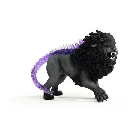 Figurine Lion des Ténebres - Figurine Hautement Détaillée et Réaliste a la Queue Transparente - Jouet pour Garçons et Filles -