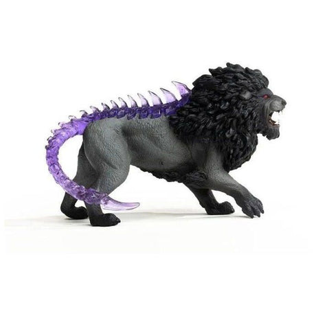 Figurine Lion des Ténebres - Figurine Hautement Détaillée et Réaliste a la Queue Transparente - Jouet pour Garçons et Filles -