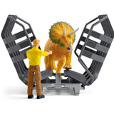 Mission de transport Dino, coffret de 43 pieces avec figurine tricératops et camion de transport, jouets dinosaures pour enfants