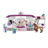 …curie Schleich Salon de BeautÈ Sofia's Beauties avec Accessoires de Pansage et Figurines Schleich Chevaux - Coffret de 99 Pieces