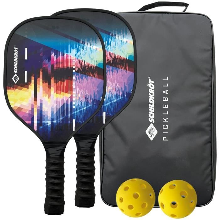 Set de Pickleball - SCHILDKRÖT - Jeu de raquettes - 2 raquettes + 2 balles