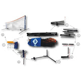 Sac a dos de tennis - SCHILDKROT - 2 raquettes + housses - 2 balles mousse Ø7mm - Filet autoportant 75x300 cm - 6 cônes de marquage