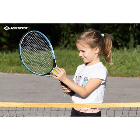 Sac a dos de tennis - SCHILDKROT - 2 raquettes + housses - 2 balles mousse Ř7mm - Filet autoportant 75x300 cm - 6 cônes de marquage
