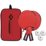 Set de tennis de table / ping pong - SCHILDKR÷T - 2 raquettes + 3 balles - Sac de transport inclus - OUTDOOR