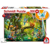 Puzzle FÈes dans la foret - SCHMIDT SPIELE - 200 pieces - Avec baguette magique