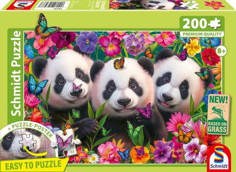 Puzzle - SCHMIDT SPIELE - Panda Trio - 200 pieces - Des 8 ans