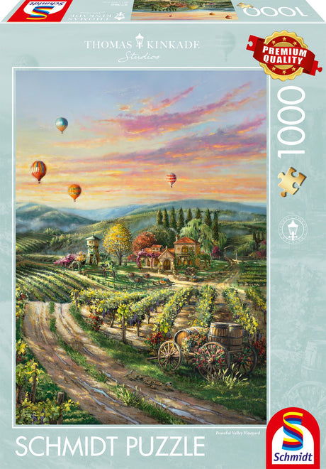 Puzzle - SCHMIDT SPIELE - Peaceful Valley Vineyard - 1000 pieces - Des 14 ans
