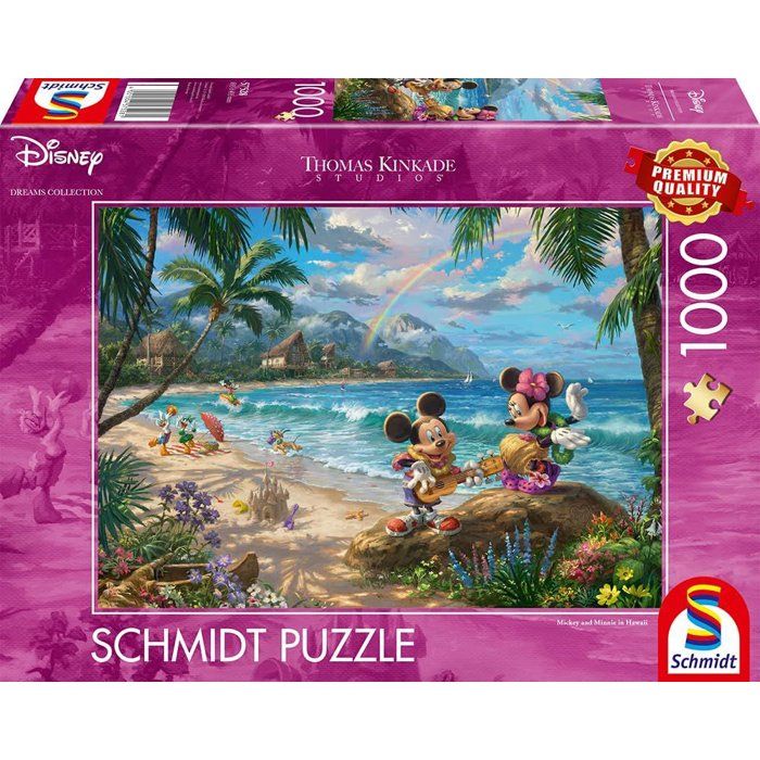 Puzzle - SCHMIDT SPIELE - DISNEY, Minnie & Mickey in Hawaii - 1000 pieces - Des 12 ans