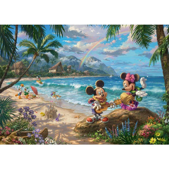 Puzzle - SCHMIDT SPIELE - DISNEY, Minnie & Mickey in Hawaii - 1000 pieces - Des 12 ans