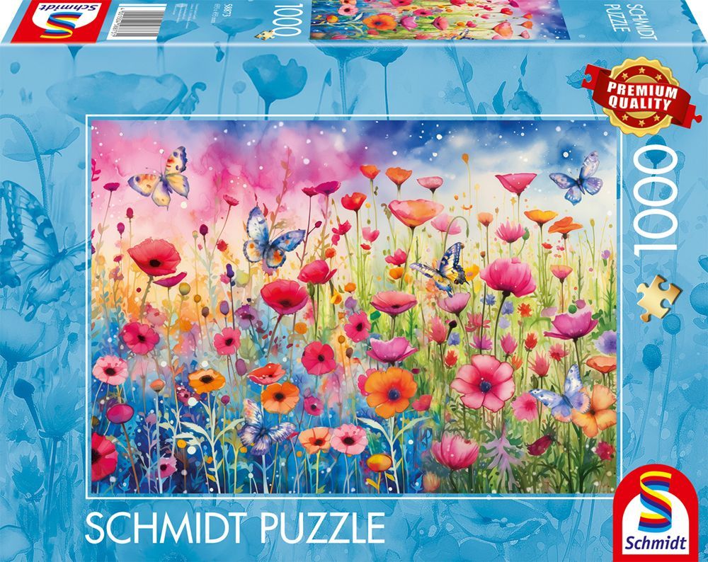 Puzzle - SCHMIDT SPIELE - Prairie de coquelicots - 1000 pieces - Des 12 ans