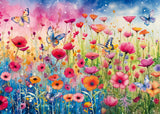 Puzzle - SCHMIDT SPIELE - Prairie de coquelicots - 1000 pieces - Des 12 ans