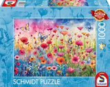 Puzzle - SCHMIDT SPIELE - Prairie de coquelicots - 1000 pieces - Des 12 ans