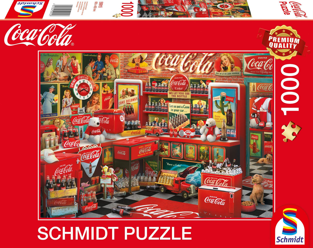 Puzzle - SCHMIDT SPIELE - Coca Cola Nostalgie - 1000 pieces - Des 14 ans