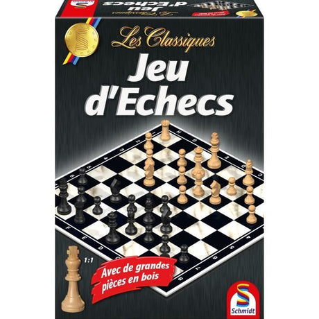 Les Classiques - Jeu d'échecs - SCHMIDT SPIELE - Affrontez-vous dans des parties passionnantes d'échecs avec ce coffret classique !
