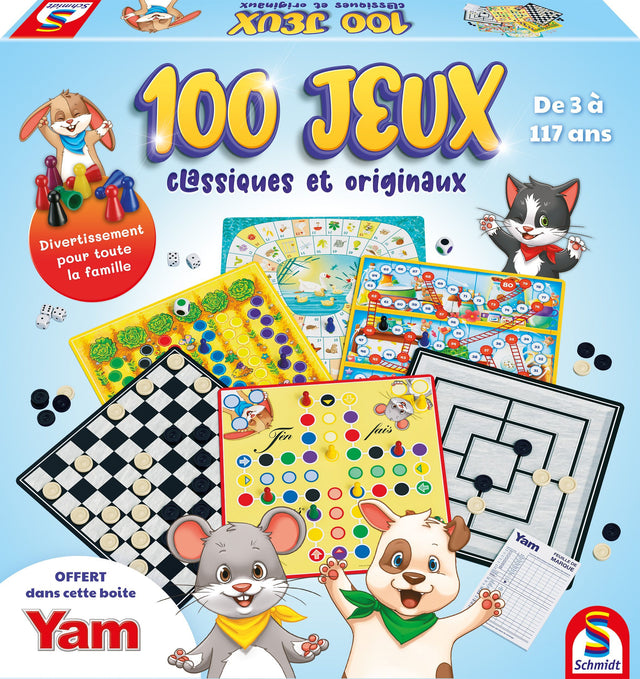100 jeux classiques et originaux - Jeu de société - SCHMIDT SPIELE - Des 3 ans